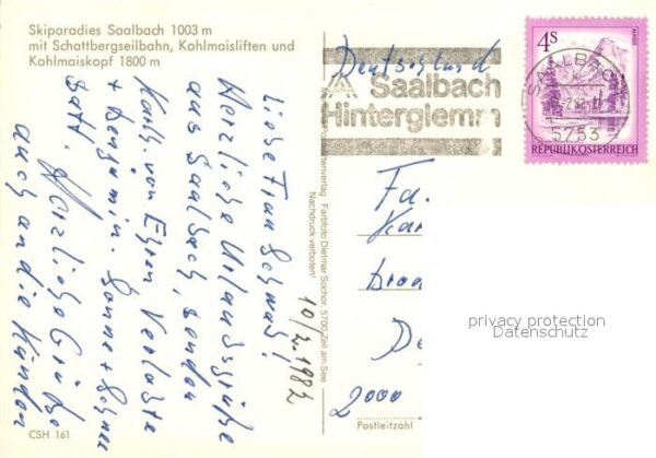 Seilbahn Schattberg Saalbach Kohlmaisliften Kohl – Bild 2