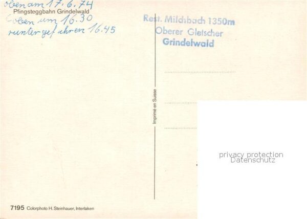 Seilbahn Pfingstegg Grindelwald – Bild 2