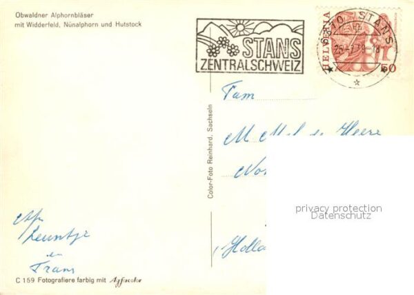 Alphorn Obwaldner Alphornbläser Widderfeld Nüna – Bild 2