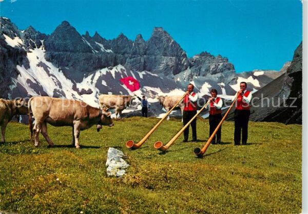 Alphorn Alphornbläser Fahnenschwinger Flims Tsc