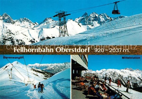 Seilbahn Fellhorn Oberstdorf Bierenwanglift Mitt