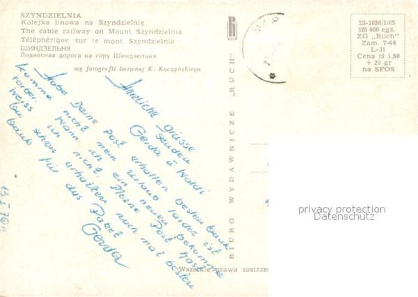 Seilbahn Szyndzielnia Kolejka linowa – Bild 2