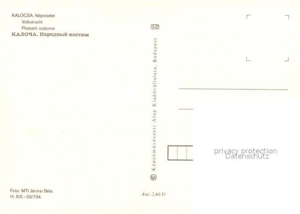 Handarbeit Nähen Kalocsa Trachten Ungarn – Bild 2