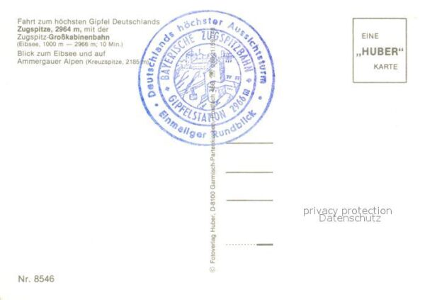 Seilbahn Zugspitze Eibsee Ammergauer Alpen – Bild 2