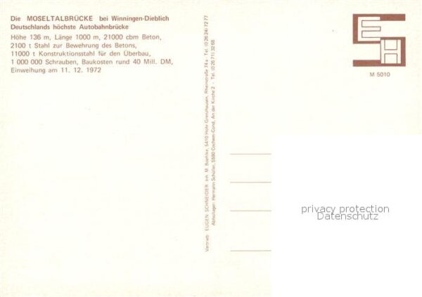 Eisenbahn Moseltalbrücke Winningen-Dieblich Autob – Bild 2