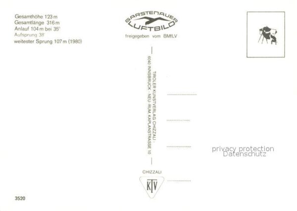 Ski-Flugschanze Berg Isel Olympiaschanze Fliegeraufnahm – Bild 2