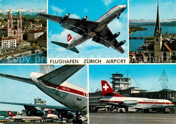 Flugzeuge Zivil Swissair Flughafen Zürich
