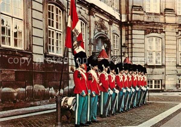 Leibgarde Wache Kopenhagen Schloss Amalienborg Wachtpar