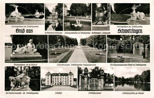 Schwetzingen Schloss Moschee Hirschgruppe