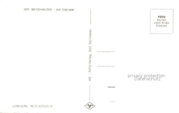 Bringhausen Fliegeraufnahme Edersee – Bild 2