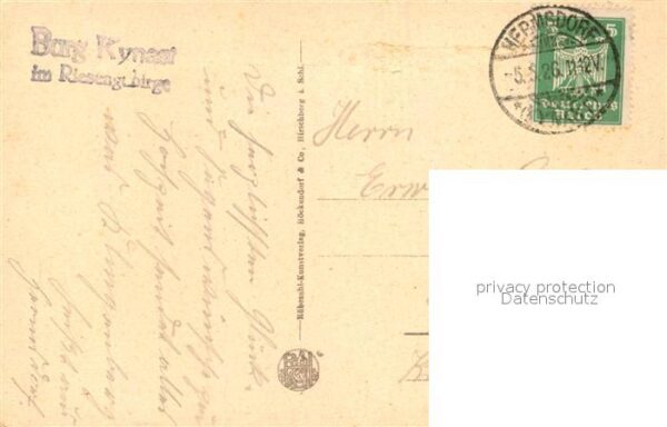 Jelenia Gora Hirschberg Schlesien Burgruine Kynast Burghof – Bild 2