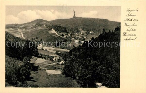 Hermannsdenkmal Blick vom Hangstein