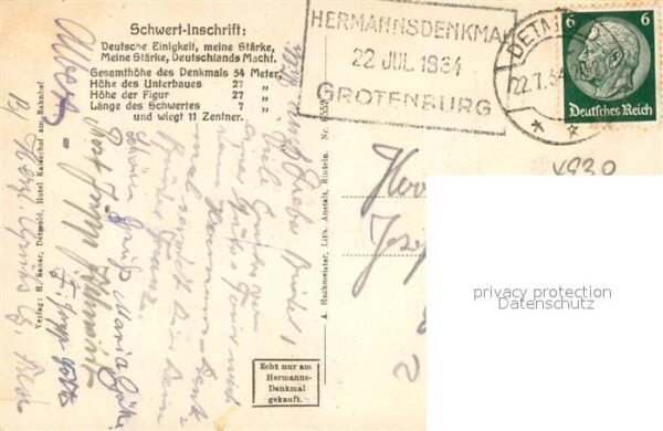 Hermannsdenkmal Bismarckstein – Bild 2