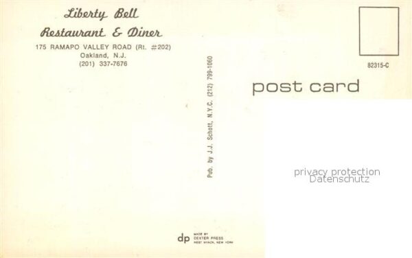 Oakland New Jersey Liberty Bell Restaurant – Bild 2