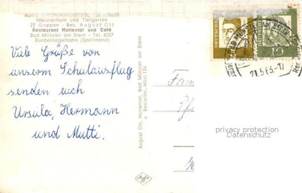 Bad Muenster Stein Ebernburg Hauptstrasse Bäderhaus Rheingrafenstein – Bild 2