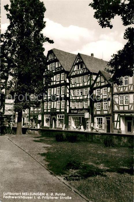 Melsungen Fulda Fachwerkhäuser Fritzlarer Strasse