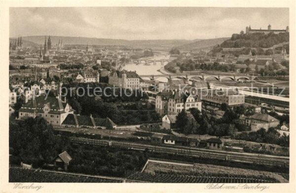 Wuerzburg Blick vom Steinberg