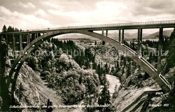 Rottenbuch Oberbayern Echelsbacherbrücke Eisenbetonbrücke