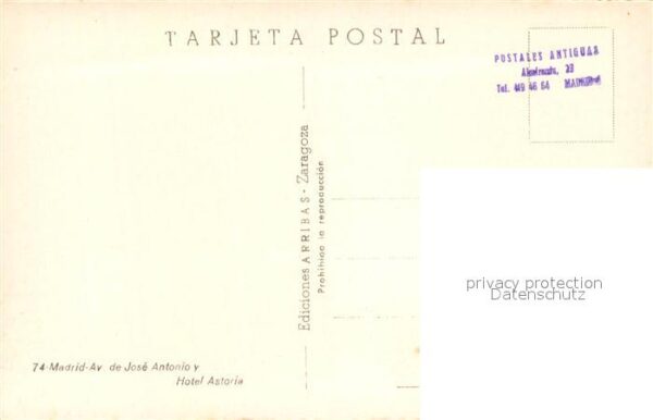 Madrid Spain Av. de Jose Antonio Hotel Astoria – Bild 2