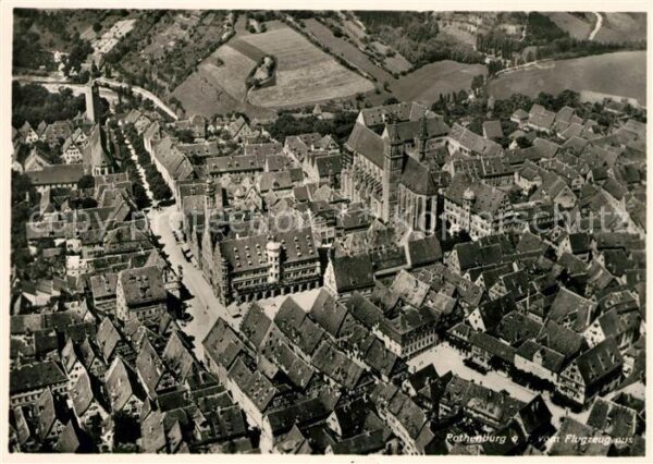 Rothenburg Tauber Fliegeraufnahme