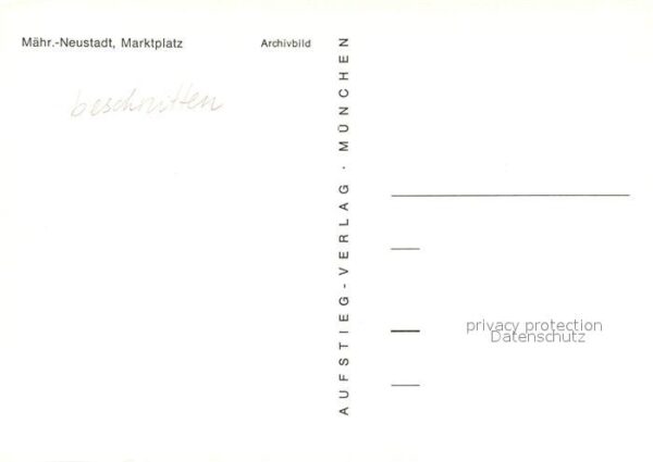 Unicov Maehrisch-Neustadt Marktplatz – Bild 2