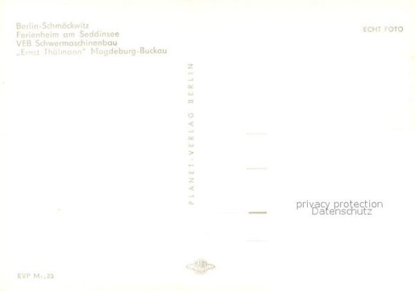 Schmoeckwitz Ferienheim Ernst Thälmann – Bild 2