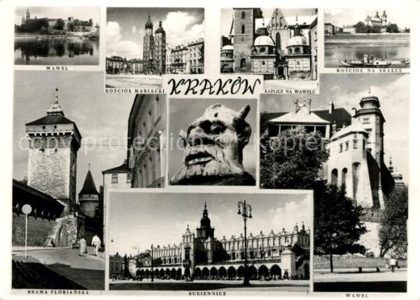 Krakow Krakau Kaplice na Wawelu Kosciol na Skalce Mar