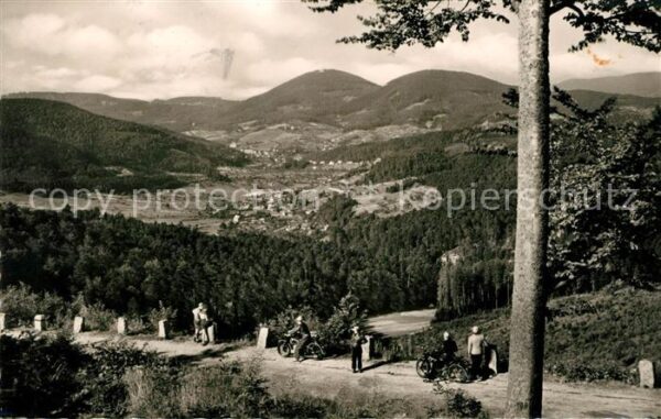 Schwarzwaldhochstrasse Panorama Blick auf Lichtenau Baden Bade
