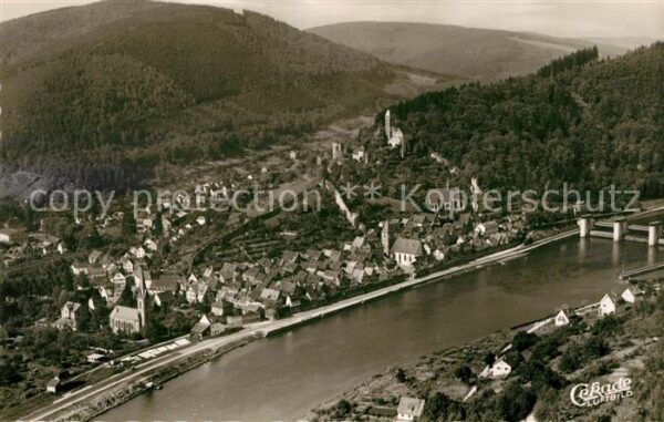 Hirschhorn Neckar Luftkurort Fliegeraufnahme