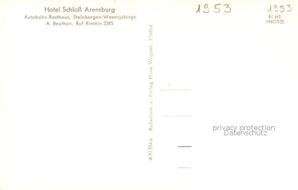 Steinbergen Hotel Schloss Arensburg Fliegeraufnahme – Bild 2