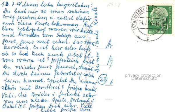 Heidelberg Neckar Panorama Blick auf den Königstuhl Alte – Bild 2