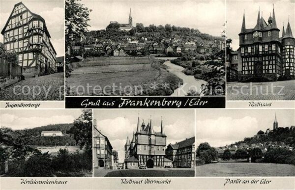 Frankenberg Eder Jugendherberge Rathaus Krankenhaus Rath