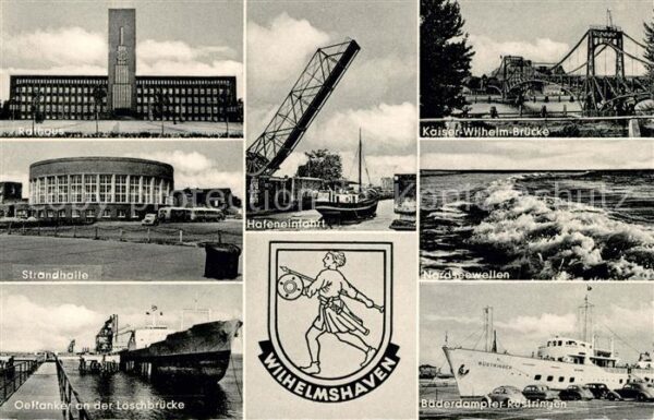 Wilhelmshaven Rathaus Strandhalle Öltanker Löschbrück