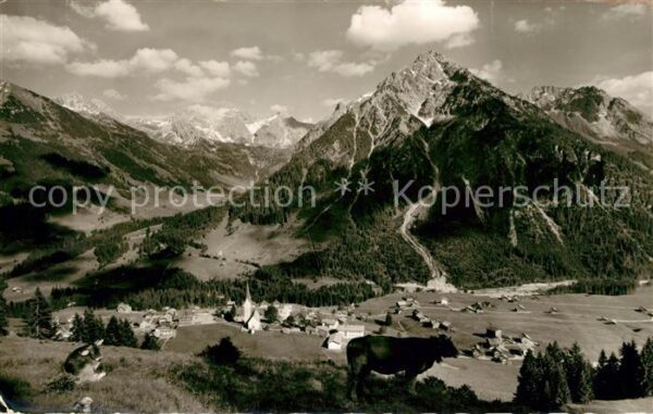 Mittelberg Kleinwalsertal Landschaftspanorama Alpen