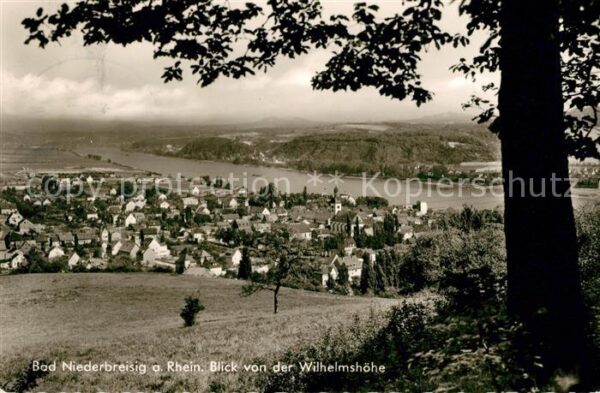 Bad Niederbreisig Panorama Blick von der Wilhelmshöhe Rhe