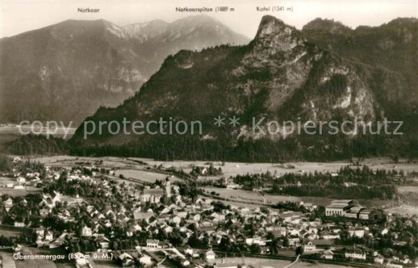 Oberammergau Alpenpanorama Fliegeraufnahme