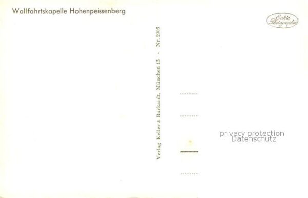 Hohenpeissenberg Wallfahrtskapelle Innenansicht Altar Fr – Bild 2