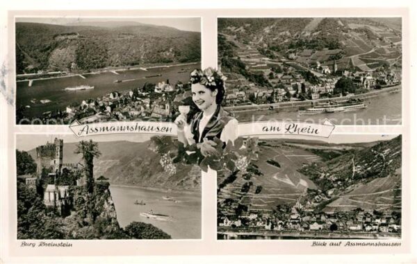 Assmannshausen Burg Rheinstein Weinprinzessin Fliegera