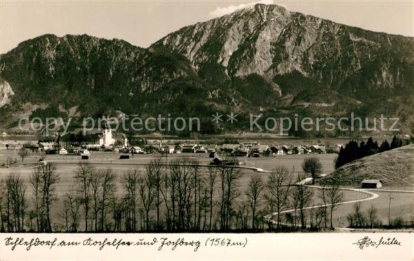 Schlehdorf Landschaftspanorama Kochelsee Jochberg
