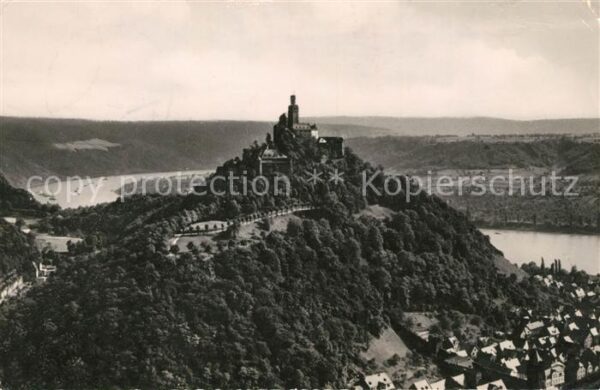 Braubach Rhein Marksburg Fliegeraufnahme