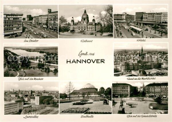 Hannover Steintor Rathaus Kröpke Maschsee Marktk
