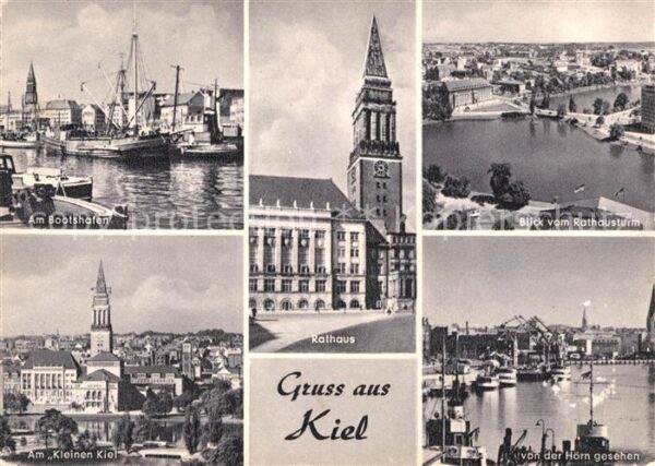 Kiel Bootshafen Rathaus Am Kleinen Kiel Blic