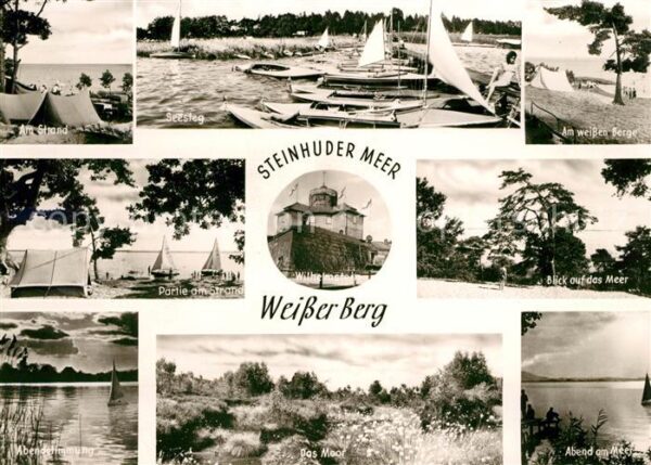 Steinhuder Meer Weisser Berg Strand Seesteg Wilhelmstei