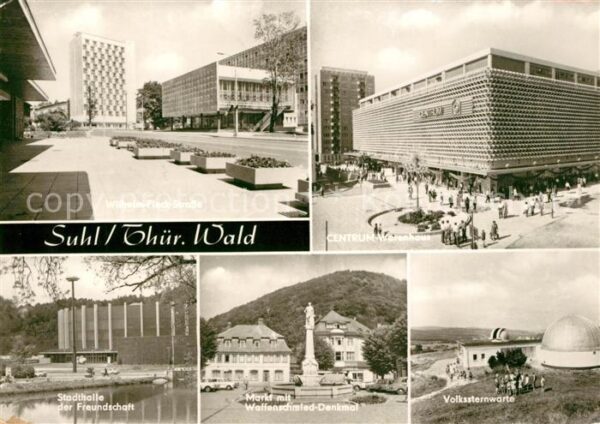 Suhl Thueringer Wald Wilhelm Pieck Strasse Centrum Warenhaus