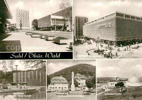 Suhl Thueringer Wald Wilhelm Pieck Strasse Centrum Warenhaus