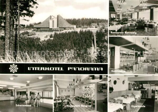 Oberhof Thueringen Interhotel Panorama Restaurant Kaminhal
