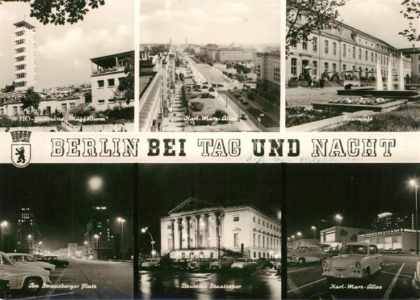 Berlin Bei Tag und Nacht Müggelturm Karl Marx