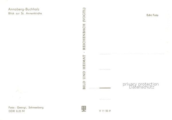 Annaberg-Buchholz Erzgebirge Stadtbild mit St Annenkirche – Bild 2