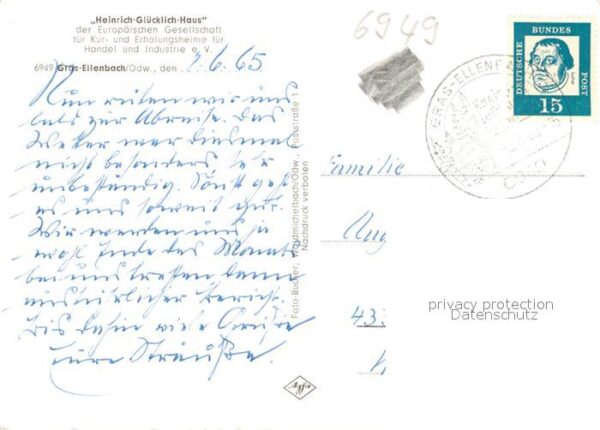 Grasellenbach Heinrich Glück Haus – Bild 2