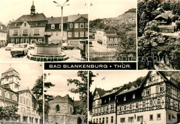 Bad Blankenburg Marktplatz Stadthalle Schweizerhaus Sch